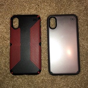 NEW iPhone X Speck cases. Never used-2 for 1 price